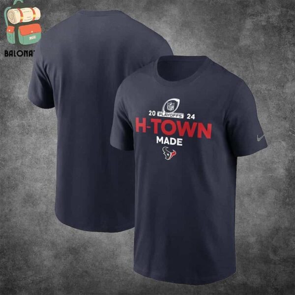 Houston Texans Nike H-Town Made 2024 NFL Playoffs Merchandise Limited Classic T-Shirt