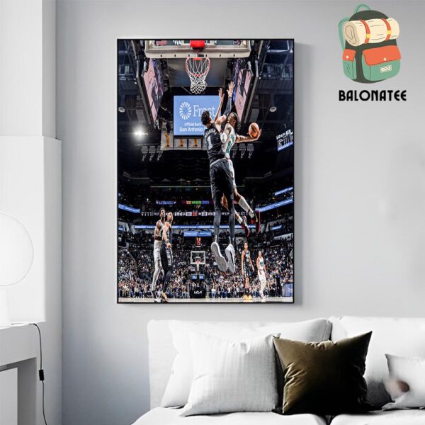 Ja Morant Poster Dunk On Wemby Is Being Called The Greatest Dunk That Never Counted Wall Decor Poster Canvas