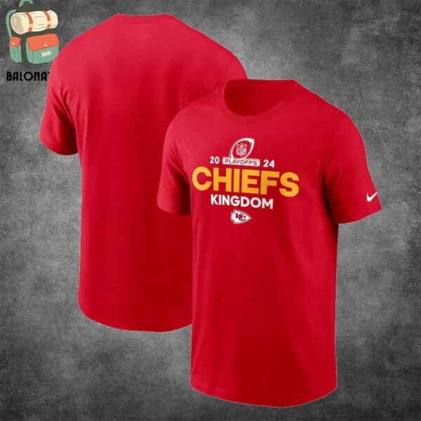 Kansas City Chiefs Nike Chiefs Kingdom 2024 NFL Playoffs Merchandise Limited Classic T-Shirt