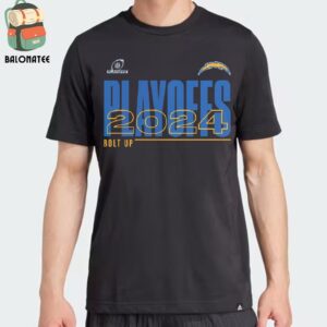 Los Angeles Chargers 2024 NFL Playoffs Bolt Up Merchandise Limited Classic T-Shirt