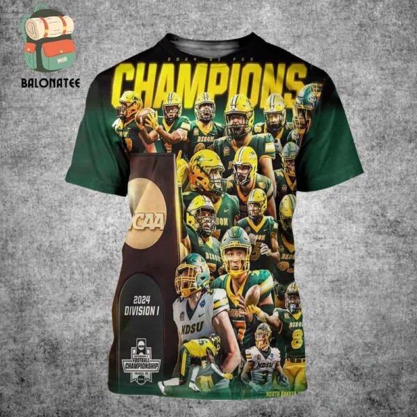 NDSU Bison Defeats Montana State To Win The 2024 FCS National Championship Title All Over Print Shirt