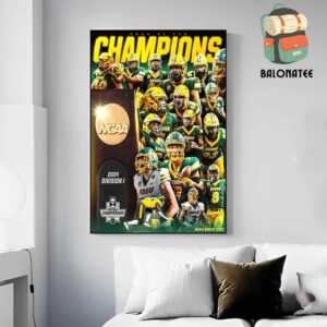 NDSU Bison Defeats Montana State To Win The 2024 FCS National Championship Title Wall Decor Poster Canvas