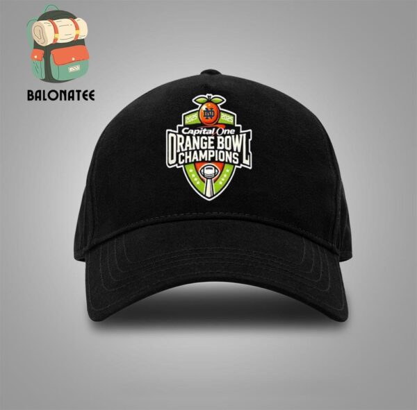 Notre Dame Fighting Irish Capital One Orange Bowl College Football Playoff Semifinal Champions NCAA Bowl Games Season 2024-2025 Logo Snapback Classic Hat Cap