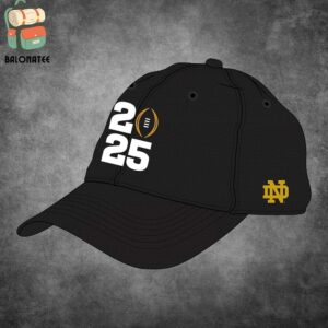 Notre Dame Fighting Irish College Football Playoff 2025 NCG Bound Side Patch Snapback Classic Hat Cap