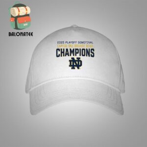 Notre Dame Fighting Irish College Football Playoff 2025 Orange Bowl Champions Huddle Up Snapback Classic Hat Cap