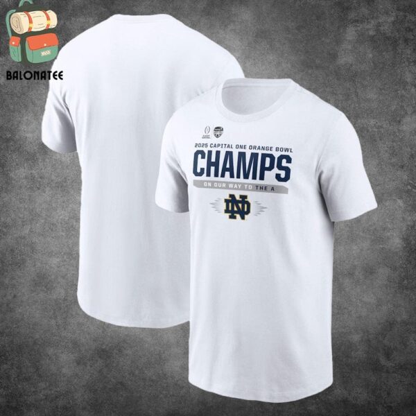 Notre Dame Fighting Irish College Football Playoff 2025 Orange Bowl Champions Locker Room Classic T-Shirt