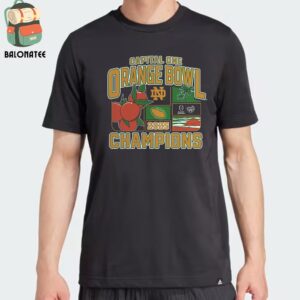 Notre Dame Fighting Irish College Football Playoff 2025 Orange Bowl Champions Victory Ahead Classic T-Shirt