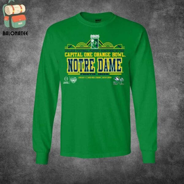 Notre Dame Fighting Irish College Football Playoff Semifinal At The 2025 Capital One Orange Bowl Classic T-Shirt