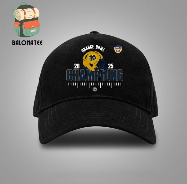 Notre Dame Fighting Irish Is 2025 Capital One Orange Bowl Champions College Football 2024-2025 Snapback Classic Hat Cap