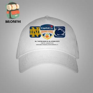 Notre Dame Fighting Irish Versus Penn State Niitany Lions Matchup Head To Head Capital One Orange Bowl 2025 Snapback Classic Hat Cap