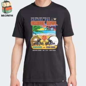 Notre Dame Versus Penn State Head To Head 2025 College Football Playoff Semifinal At The Capital One Orange Bowl Classic T-Shirt