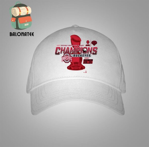 Ohio State Buckeyes 2025 Goodyear Cotton Bowl Champions CFB Playoffs Semifinal 2025 Score Snapback Classic Hat Cap