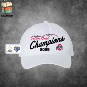 Ohio State Buckeyes 2025 Goodyear Cotton Bowl Champions Hat CFB Playoffs Semifinal 2025 Snapback Classic Hat Cap