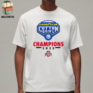 Ohio State Buckeyes 2025 Goodyear Cotton Bowl Champions Logo Classic T-Shirt