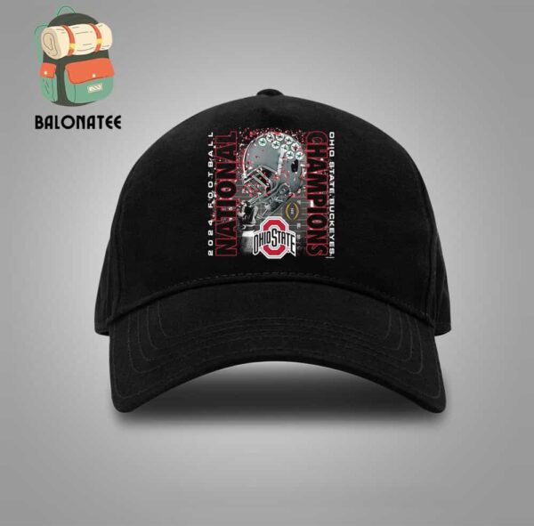 Ohio State Buckeyes College Football Playoff 2024 National Champions Helmet Confetti Snapback Classic Hat Cap