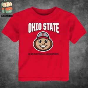 Ohio State Buckeyes College Football Playoff 2024 National Champions Mascot Face Classic T-Shirt