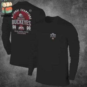 Ohio State Buckeyes College Football Playoff 2024 National Champions Score Two Sides Classic T-Shirt