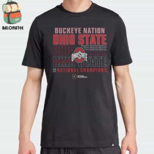 Ohio State Buckeyes College Football Playoff 2024 National Champions Slogan Classic T-Shirt