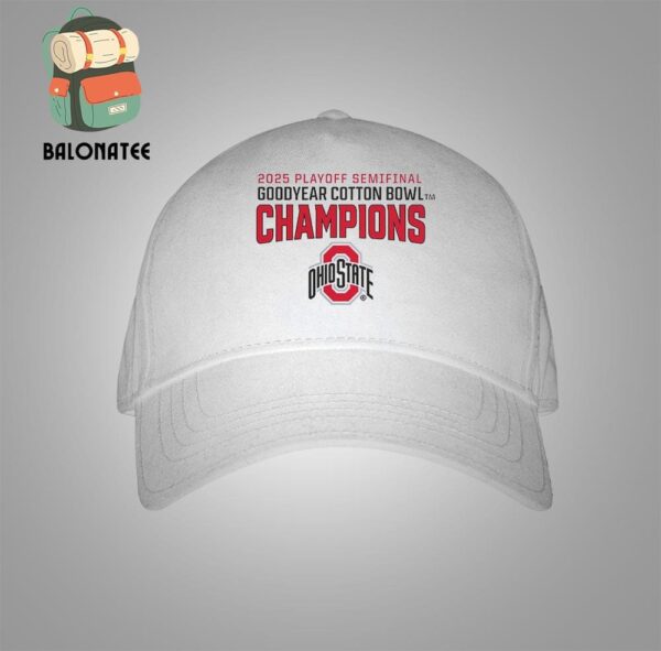 Ohio State Buckeyes College Football Playoff 2025 Cotton Bowl Champions Huddle Up Snapback Classic Hat Cap