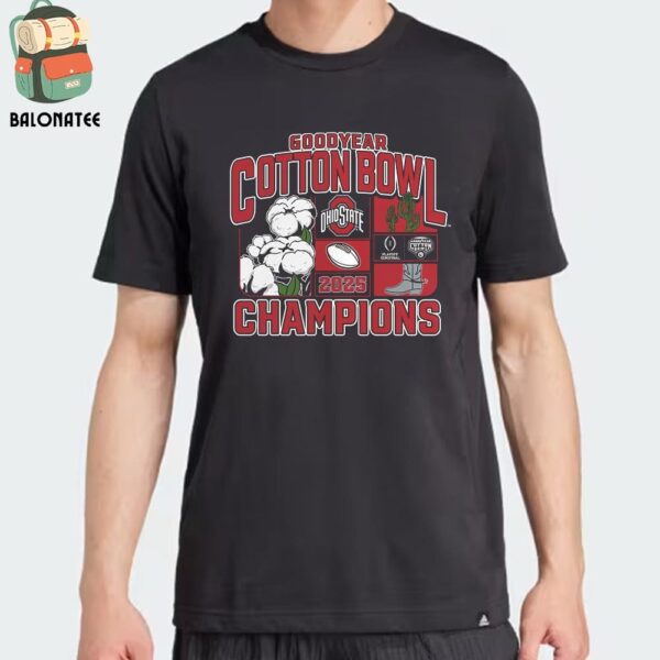 Ohio State Buckeyes College Football Playoff 2025 Cotton Bowl Champions Victory Ahead Classic T-Shirt