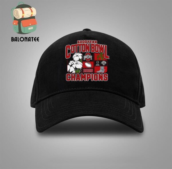 Ohio State Buckeyes College Football Playoff 2025 Cotton Bowl Champions Victory Ahead Snapback Classic Hat Cap