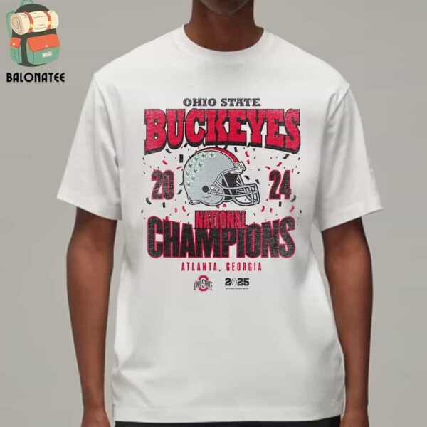 Ohio State Buckeyes College Football Playoff 2025 National Champions Confetti Classic T-Shirt