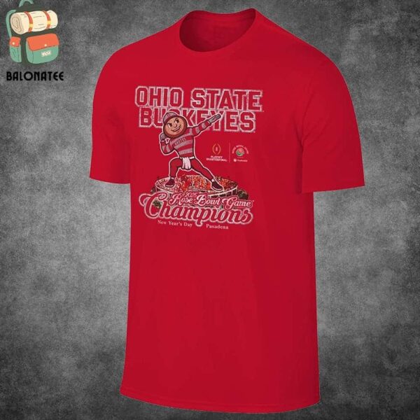 Ohio State Buckeyes College Football Playoff 2025 Rose Bowl Game Champions Classic T-Shirt