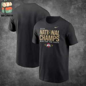 Ohio State Buckeyes Nike College Football Playoff 2024 National Champions Locker Room Classic T-Shirt