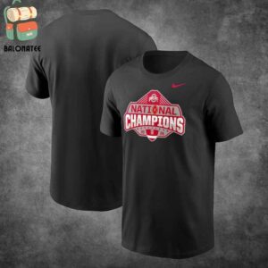 Ohio State Buckeyes Nike College Football Playoff 2024 National Champions Official Logo Classic T-Shirt