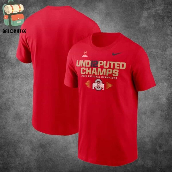 Ohio State Buckeyes Nike College Football Playoff 2024 National Champions UND12PUTED Classic T-Shirt