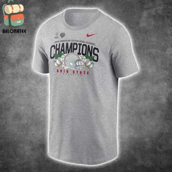 Ohio State Buckeyes Nike College Football Playoff 2025 Cotton Bowl Champions Club Classic T-Shirt