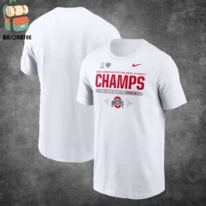 Ohio State Buckeyes Nike College Football Playoff 2025 Cotton Bowl Champions Locker Room Classic T-Shirt