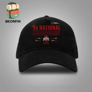 Ohio State Buckeyes Nine-Time Football National Champions Stellar Snapback Classic Hat Cap