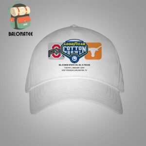 Ohio State Buckeyes Versus Texas Longhorns Head To Head At Goodyear Cotton Bowl 2025 CFP Semifinal Snapback Classic Hat Cap