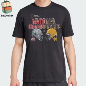 Ohio State Buckeyes Vs Notre Dame Fighting Irish College Football Playoff 2025 National Championship Matchup Classic T-Shirt