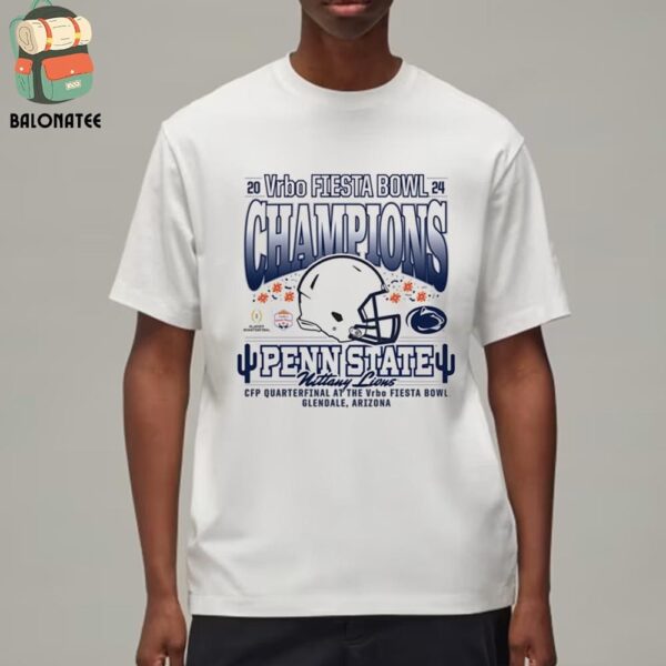 Penn State Nittany Lions 2024 Vrbo Fiesta Bowl Champions CFP Quaterfinal Season 2024-2025 Classic T-Shirt