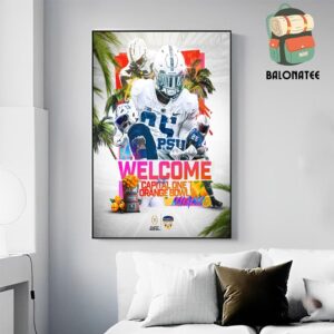 Penn State Nittany Lions Advanced To The 2024 Capital One Orange Bowl CFP Semifinal Season 2024-2025 Wall Decor Poster Canvas