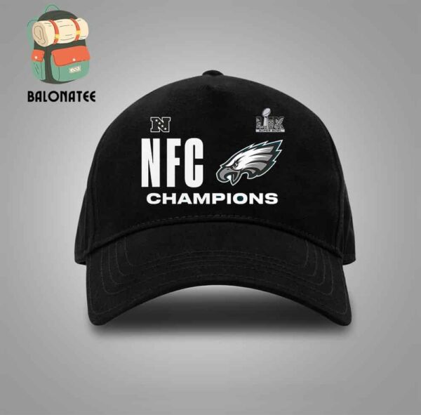 Philadelphia Eagles 2024 NFC Champions Hail Mary Merch Limited Snapback Classic Hat Cap