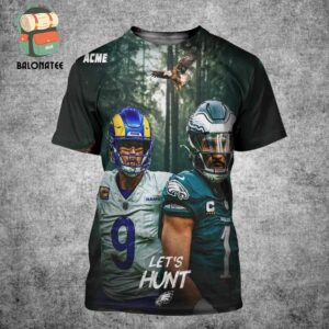 Philadelphia Eagles Will Face Los Angeles Rams At NFL Playoffs Divisional Round On Sunday January 19th 2025 All Over Print Shirt