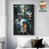 Jayden Daniels First Playoff Win With Washington Commnanders In 19 Years Wall Decor Poster Canvas