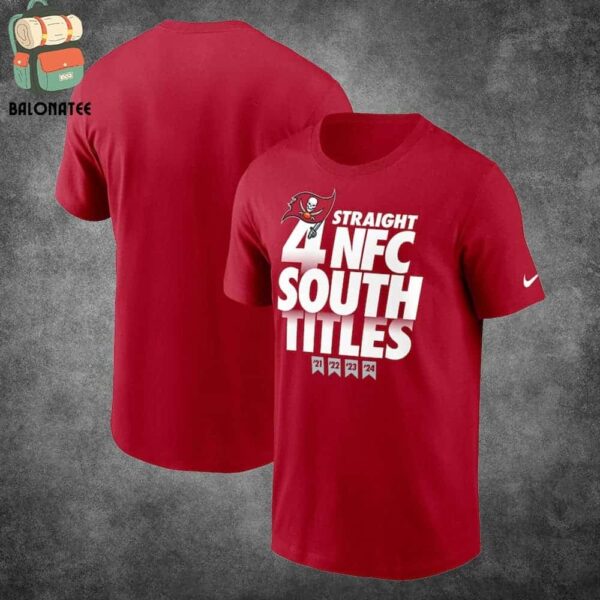 Tampa Bay Buccaneers Four-Straight NFC South Division Champions 2021-2024 Merchandise Limited Classic T-Shirt