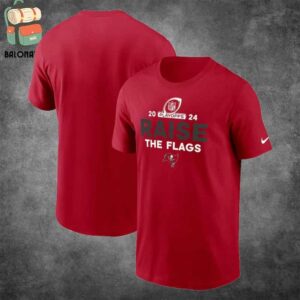 Tampa Bay Buccaneers Nike Raise The Flag 2024 NFL Playoffs Merchandise Limited Classic T-Shirt