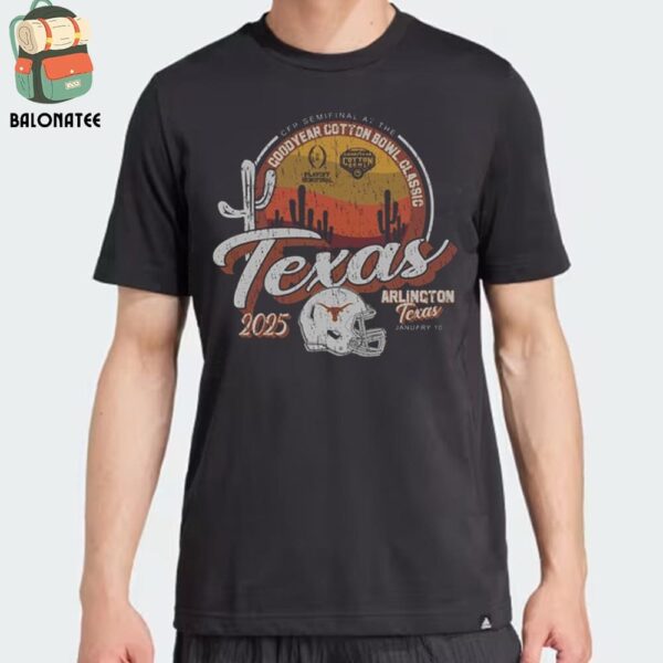 Texas Longhorns College Football Playoff 2025 Cotton Bowl Merchandise Limited Classic T-Shirt