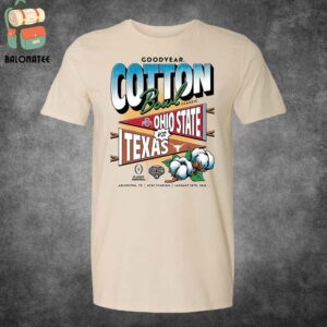 Texas Longhorns Versus Ohio State Buckeyes At College Football Playoff 2025 Goodyear Cotton Bowl Classic Head-To-Head Classic T-Shirt