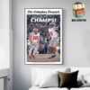 Tough Moment Of Ohio State Buckeyes To Get The 2025 National Champions With Victory Over Notre Dame Wall Decor Poster Canvas