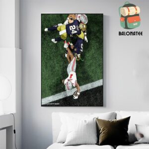 Tough Moment Of Ohio State Buckeyes To Get The 2025 National Champions With Victory Over Notre Dame Wall Decor Poster Canvas