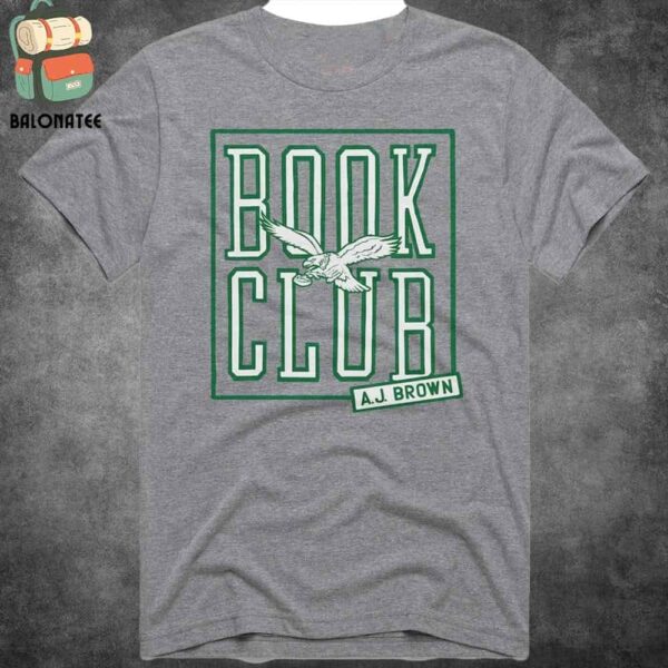 A.J. Brown Philadelphia Eagles Homage Super Bowl LIX Book Club Classic T-Shirt