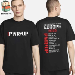 ACDC PWR UP Tour EU 2025 For Those About To Rock Europe 2025 Two Sides Classic T-Shirt