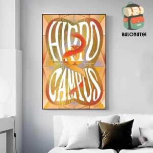 Hippo Campus Event Poster With Mei Semone At The Fillmore Detroit MI On February 11th 2025 Wall Decor Poster Canvas