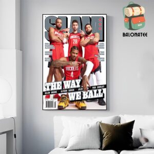 Houston Rockets On Slam 254 Magazine Cover The Way We Ball Merchandise Limited Wall Decor Poster Canvas